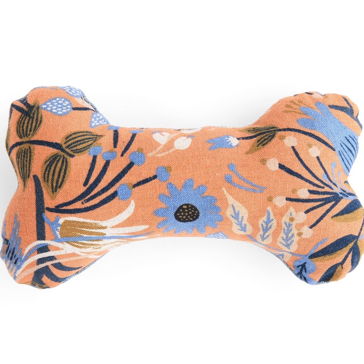THE FOGGY DOG | Rifle Paper Co. Boho Birds Peach Dog Toy Toys THE FOGGY DOG   