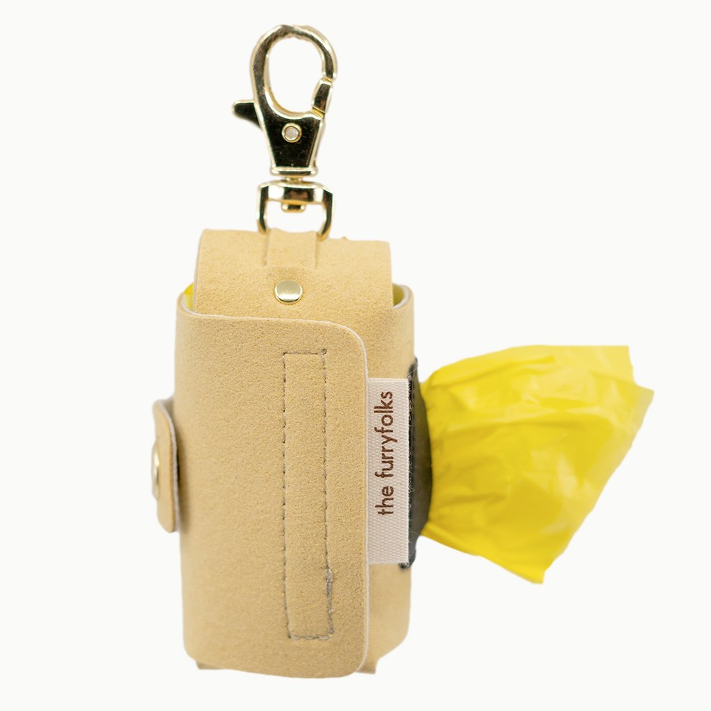 THE FURRYFOLKS | Daily Poop Bag Holder in Cream Yellow Add-Ons THE FURRY FOLKS   