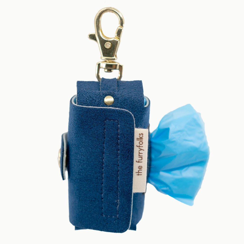 THE FURRYFOLKS | Daily Poop Bag Holder in Navy Add-Ons THE FURRY FOLKS   