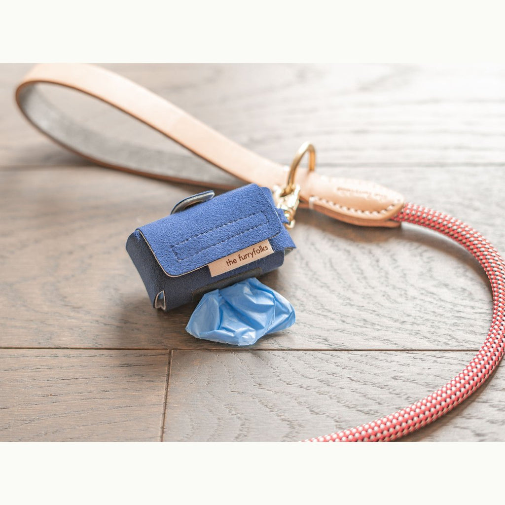 THE FURRYFOLKS | Daily Poop Bag Holder in Navy Add-Ons THE FURRY FOLKS   