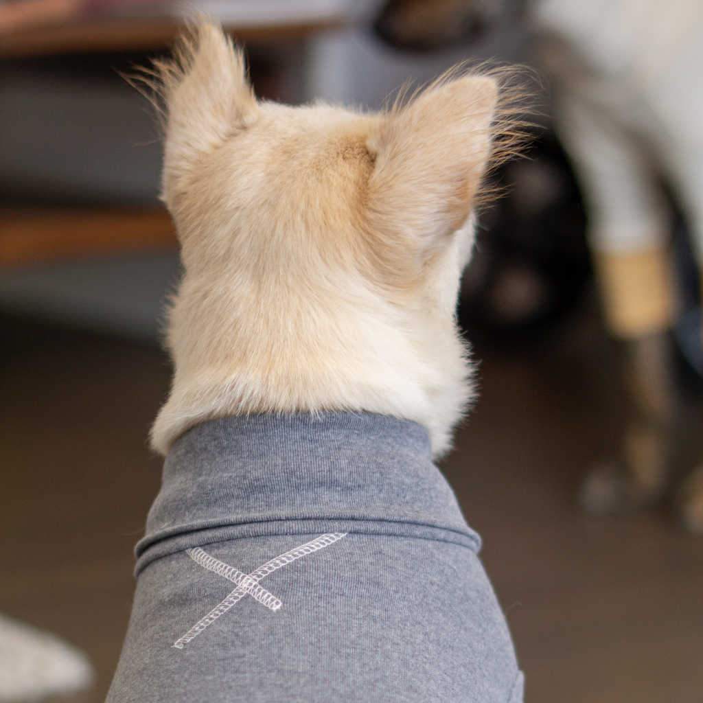 THE FURRYFOLKS | High Neck Tee in Grey Apparel THE FURRY FOLKS   
