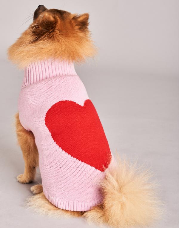 TINY WOLF | Love Heart Dog Sweater Apparel TINY WOLF   