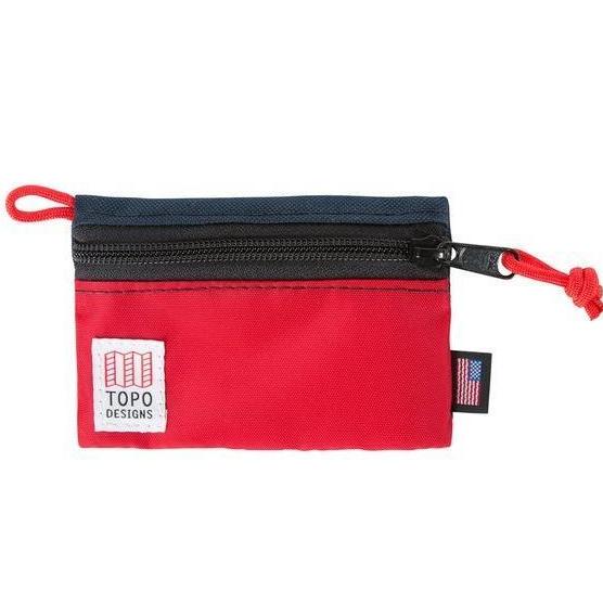 TOPO DESIGNS | Micro Accessory Bag in Red/Navy Add-Ons TOPO DESIGNS   