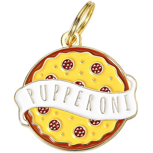 Pupperoni ID Tag (Custom & Made in USA) DROP-SHIP TWO TAILS PET COMPANY   