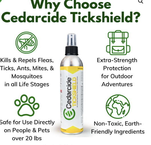 Cedarcide Extra-Strength Natural DEET-Free Bug & Tick Spray HOME CEDARCIDE   