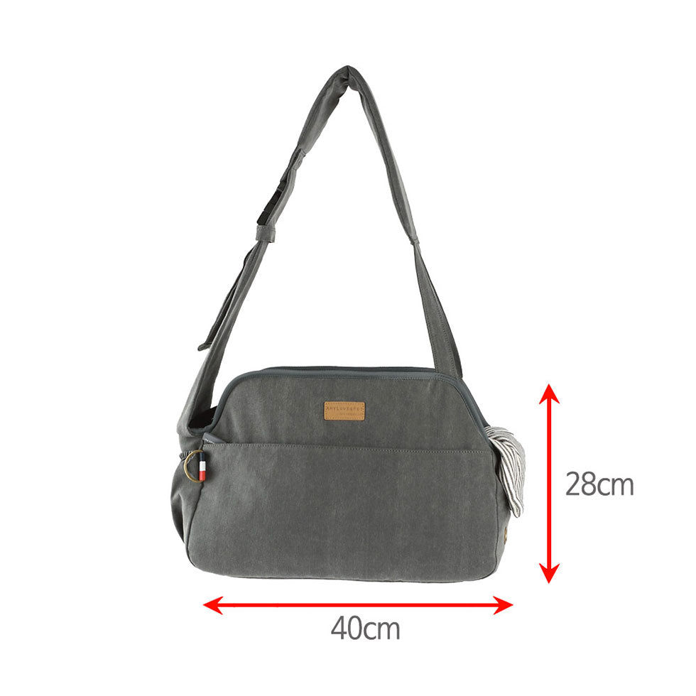 ALP | V Shoulder Bag in Navy Carry AMY LOVES PET   