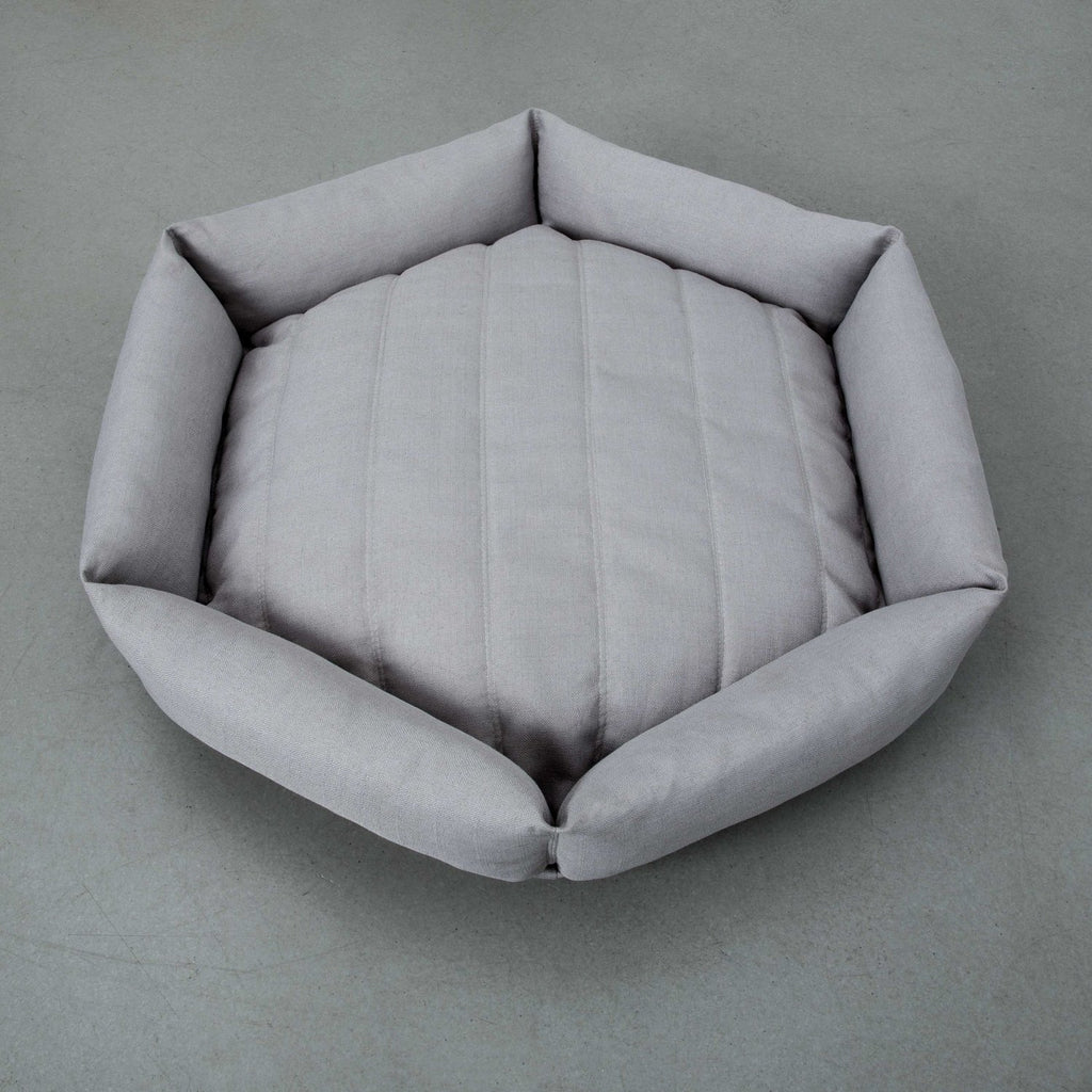 VELVET HIPPO | Hex Cushion in Fog Sleep VELVET HIPPO   