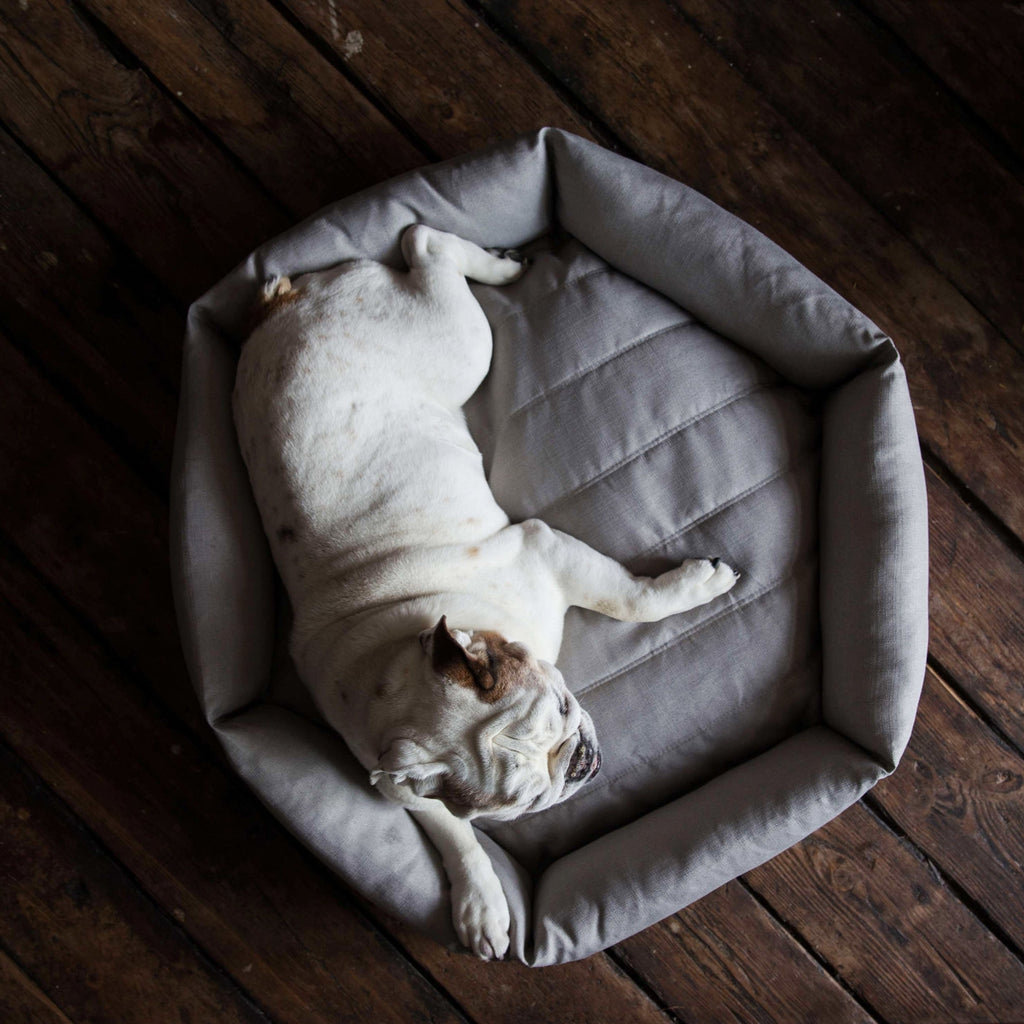 VELVET HIPPO | Hex Cushion in Fog Sleep VELVET HIPPO   