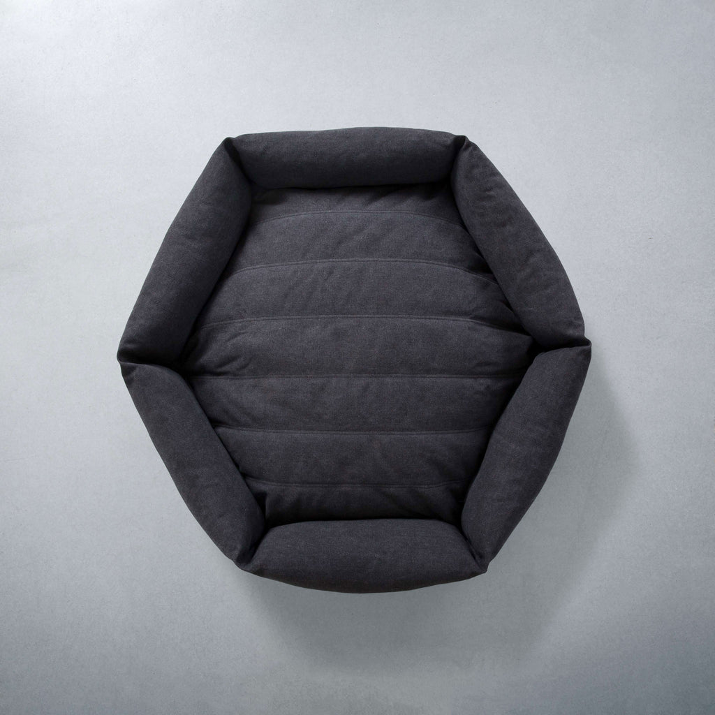 Rugged Canvas Hex Cushion in Shadow (Custom/Drop-Ship) Sleep VELVET HIPPO   
