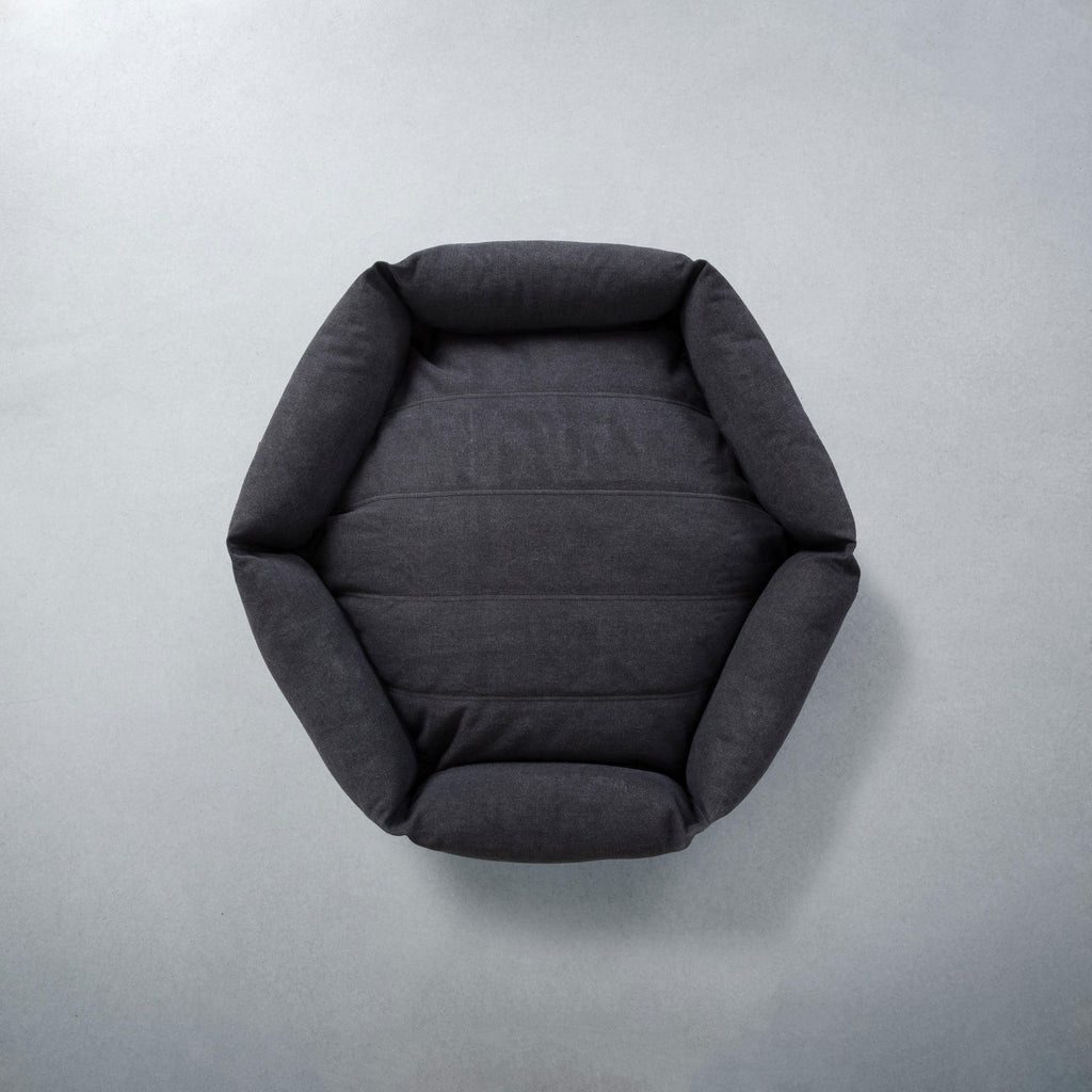 Rugged Canvas Hex Cushion in Shadow (Custom/Drop-Ship) Sleep VELVET HIPPO   