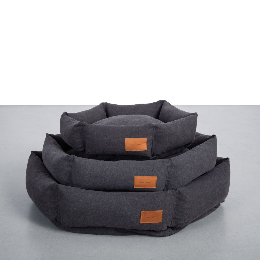 Rugged Canvas Hex Cushion in Shadow (Custom/Drop-Ship) Sleep VELVET HIPPO   