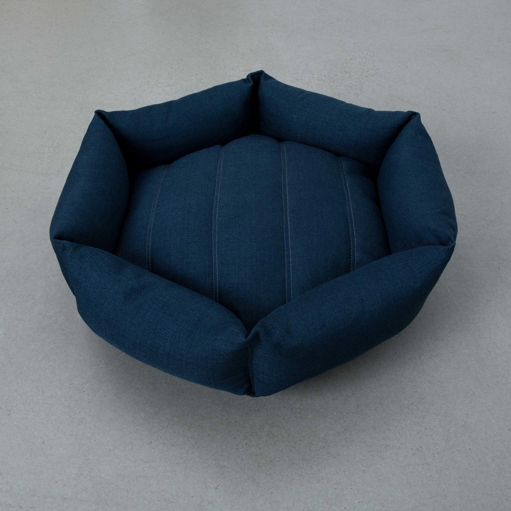 VELVET HIPPO | Hex Cushion in Harbor Blue Sleep VELVET HIPPO   