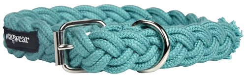 WAGWEAR | Braided Fisherman Leash in Aqua Leash WAGWEAR   