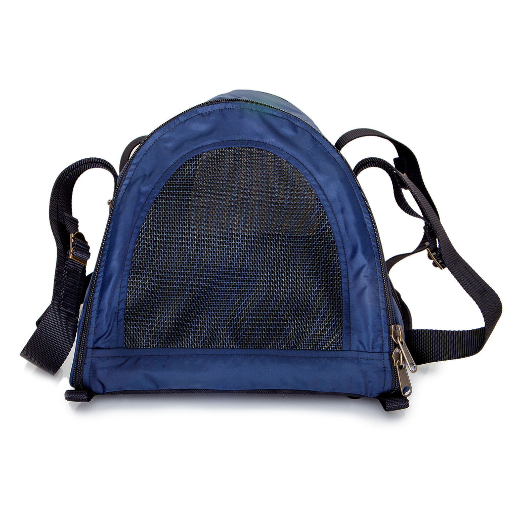 Cotton Ripstop Airline Carrier in Navy Nylon (DOG & CO. Exclusive - Made in the USA) Carry WAGWEAR   