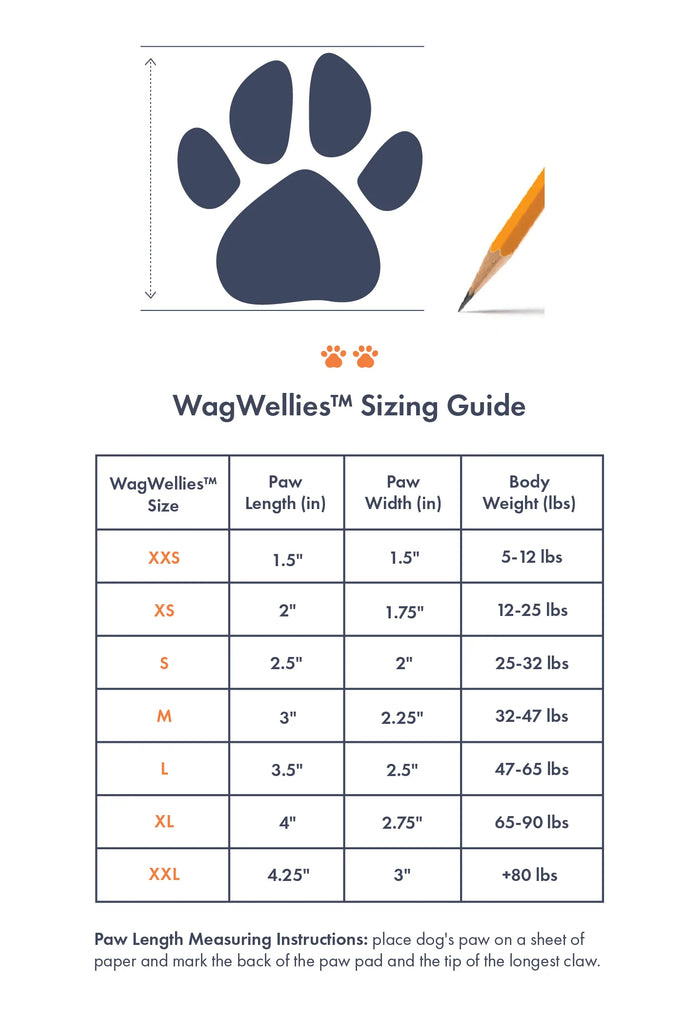 WagWellies Waterproof Dog Boots Wear WAGWEAR   