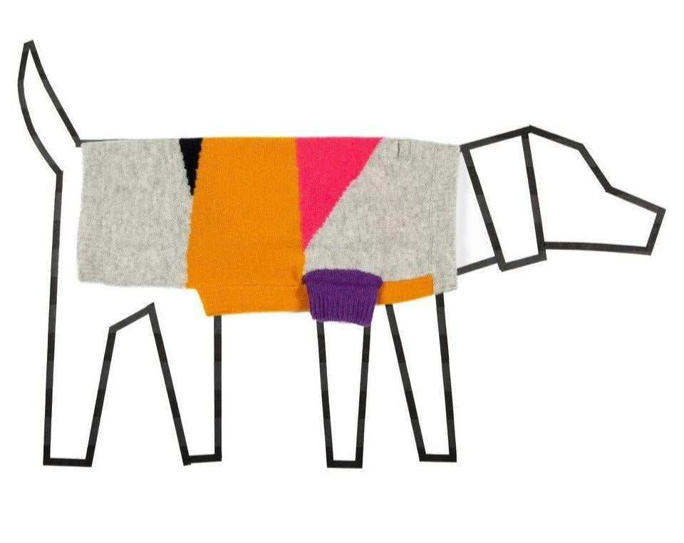 Asymmetric Dog Sweater in Grey << FINAL SALE >> Wear WARE OF THE DOG   