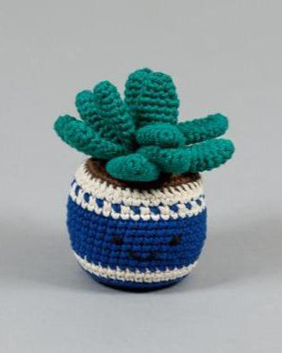 Hand Crochet Potted Plant Toy Play WARE OF THE DOG   