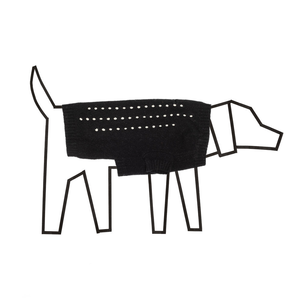WARE OF THE DOG | Embroidered Stripe Sweater in Navy & White Apparel WARE OF THE DOG   