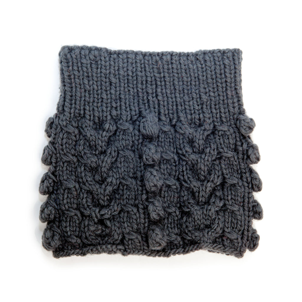 WARE of the DOG | Bobble Turtleneck Scarf in Grey Accessories WARE OF THE DOG   
