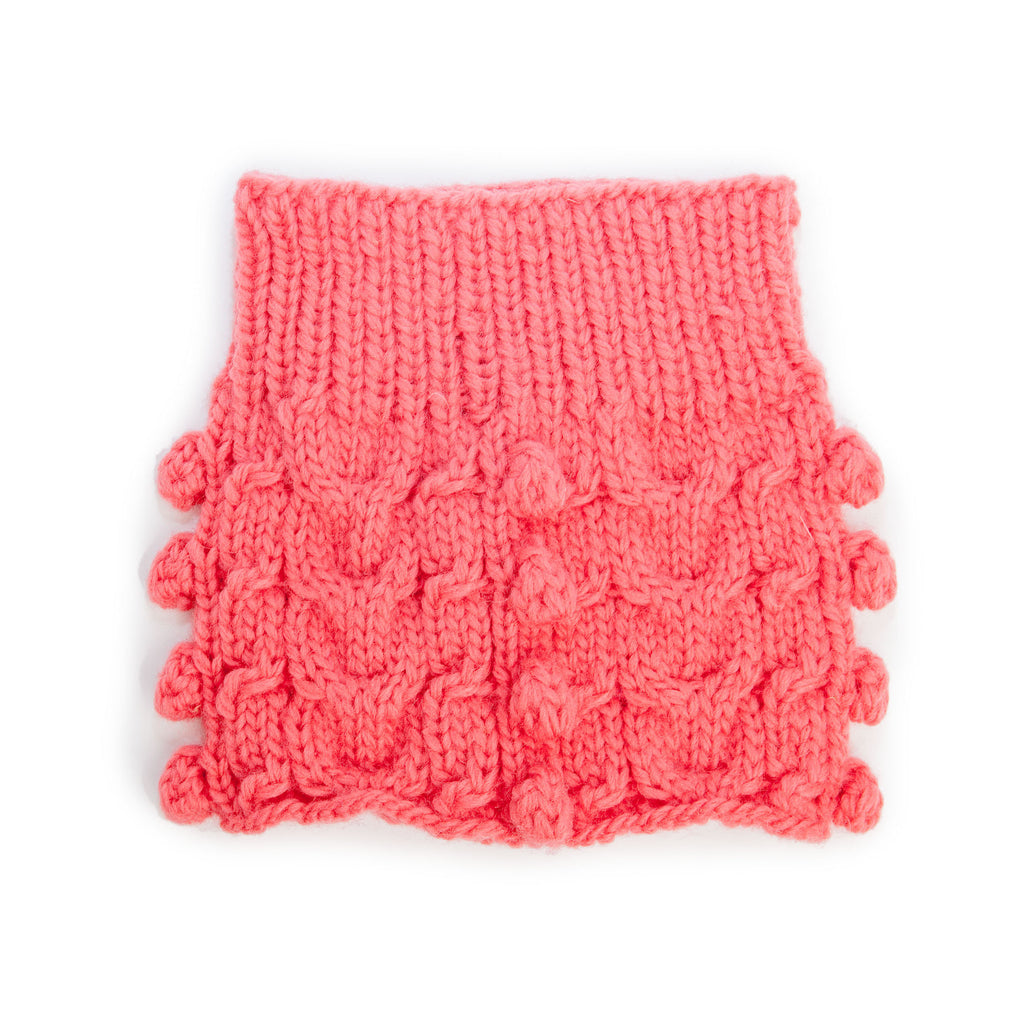 WARE of the DOG | Bobble Turtleneck Scarf in Pink Accessories WARE OF THE DOG   