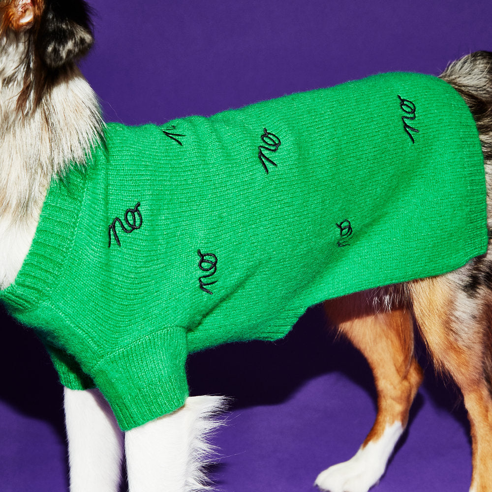 WARE OF THE DOG | No Sweater in Green and Black Apparel WARE OF THE DOG   