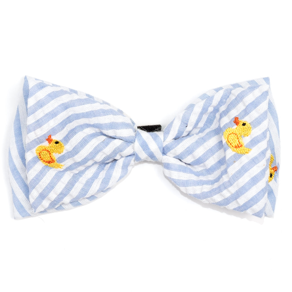 THE WORTHY DOG | Rubber Duck Bow Tie in Light Blue Accessories THE WORTHY DOG   