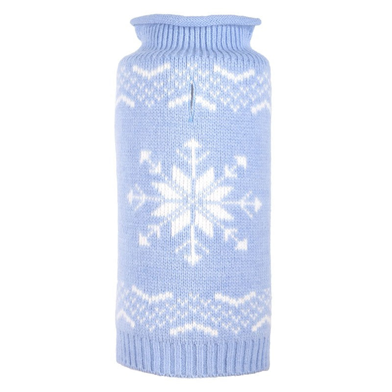 WORTHY DOG | Snowflake Sweater in Icy Blue Apparel THE WORTHY DOG   