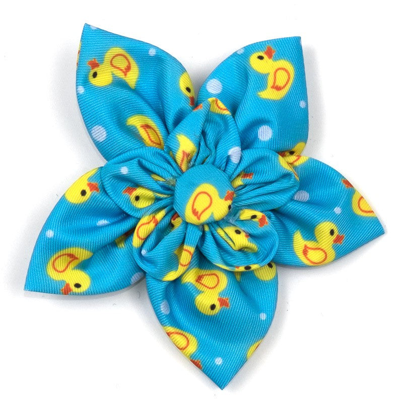 THE WORTHY DOG | Rubber Duck Flower in Light Blue Accessories THE WORTHY DOG   