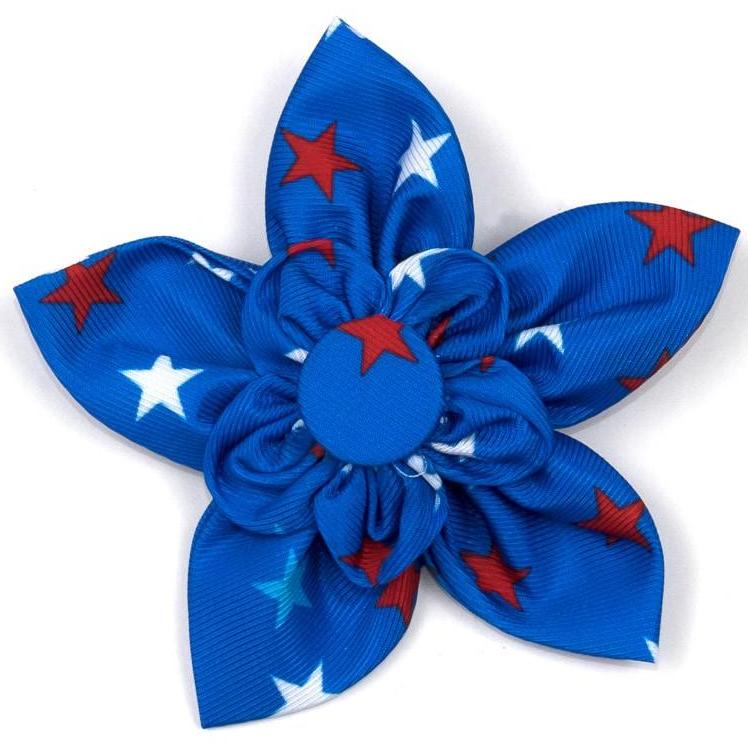 THE WORTHY DOG | Patriotic Stars Flower Accessories THE WORTHY DOG   