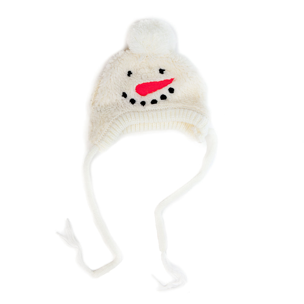 Silly Snowman Tie-On Dog Hat Wear THE WORTHY DOG   
