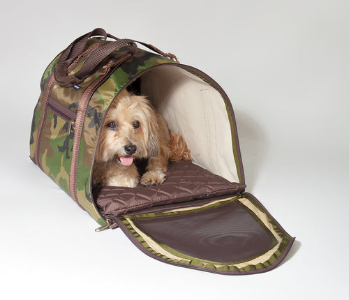 WAGWEAR | Cotton Ripstop Airline Carrier in Camo Bag WAGWEAR   