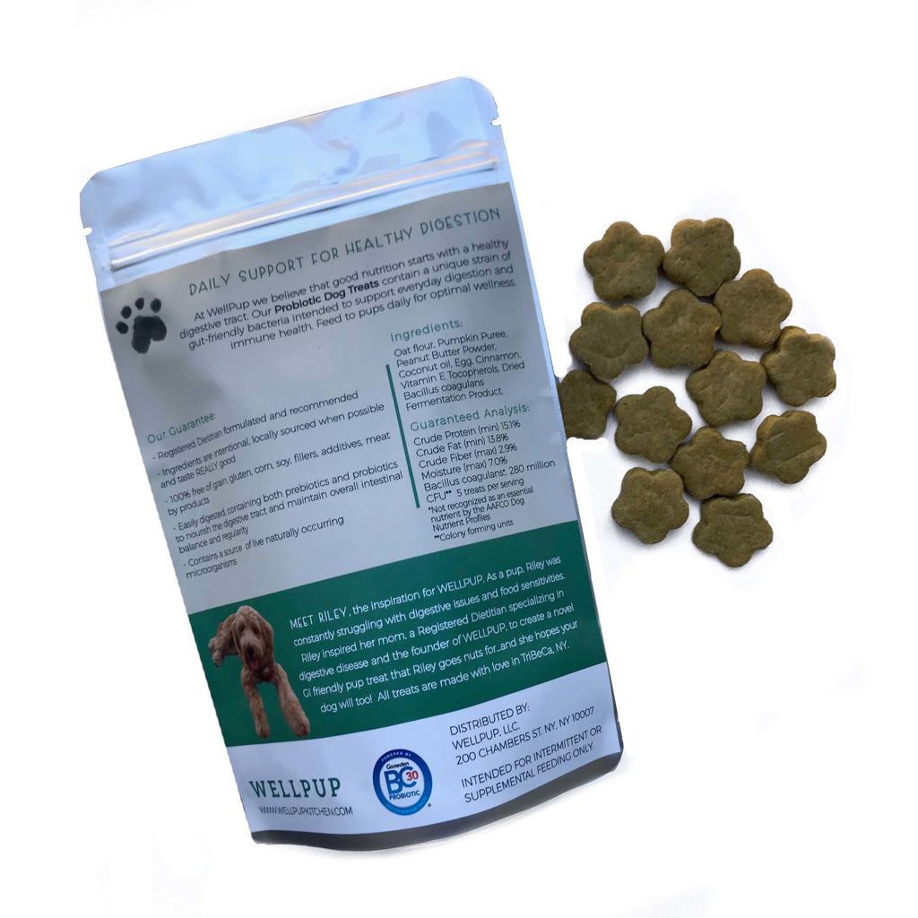 WELLPUP | Probiotic Treats in PB & Pumpkin Eat WELLPUP   