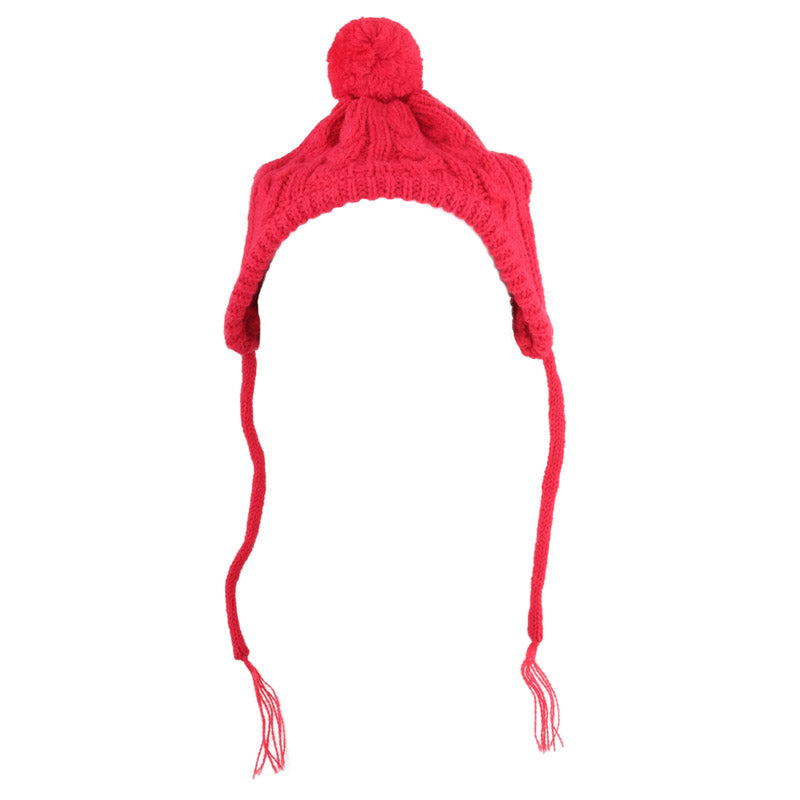 WORTHY DOG | Toboggan Hat in Red Accessories THE WORTHY DOG   