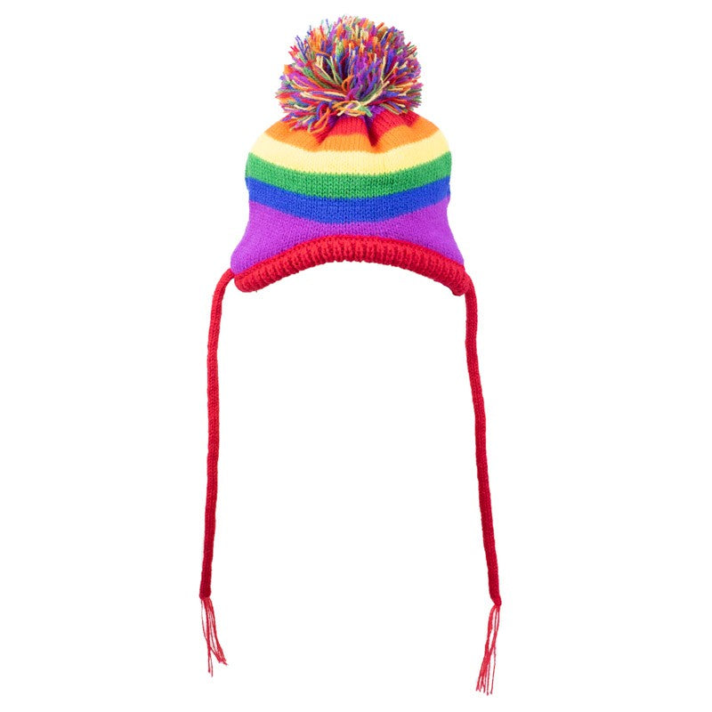 Rainbow Stripe Hat (FINAL SALE) Accessories THE WORTHY DOG   