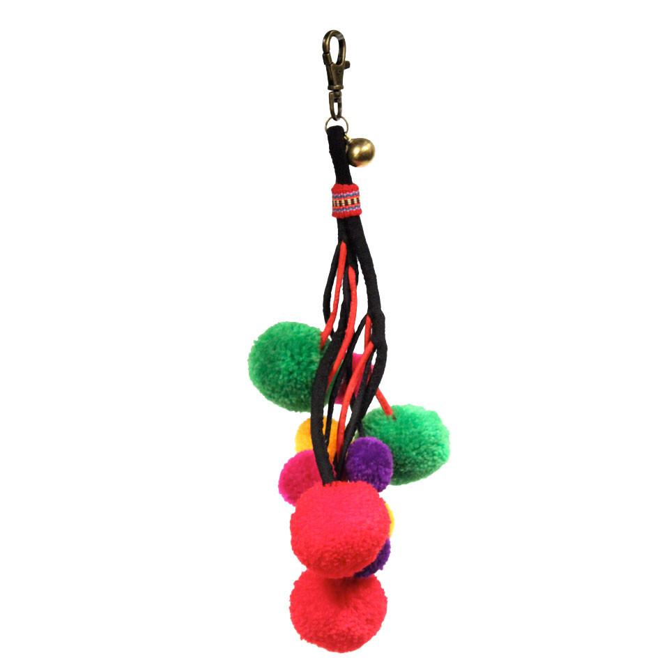 ZIG ZAG ASIAN COLLECTION | Pom Pom Leash Charm Accessories ZIG ZAG ASIAN COLLECTION   