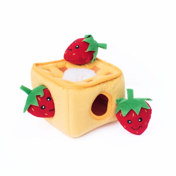 ZIPPY PAWS | Strawberry Waffles Interactive Plush Toy Toys ZIPPY PAWS   