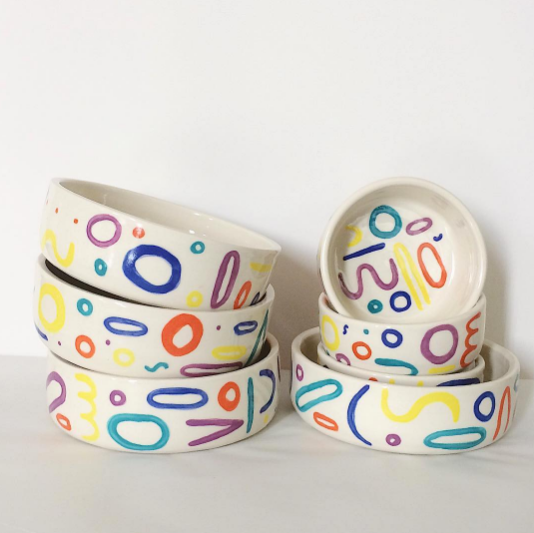 Doodle Dog Bowl (Dog & Co. Exclusive) Bowls BTW CERAMICS   