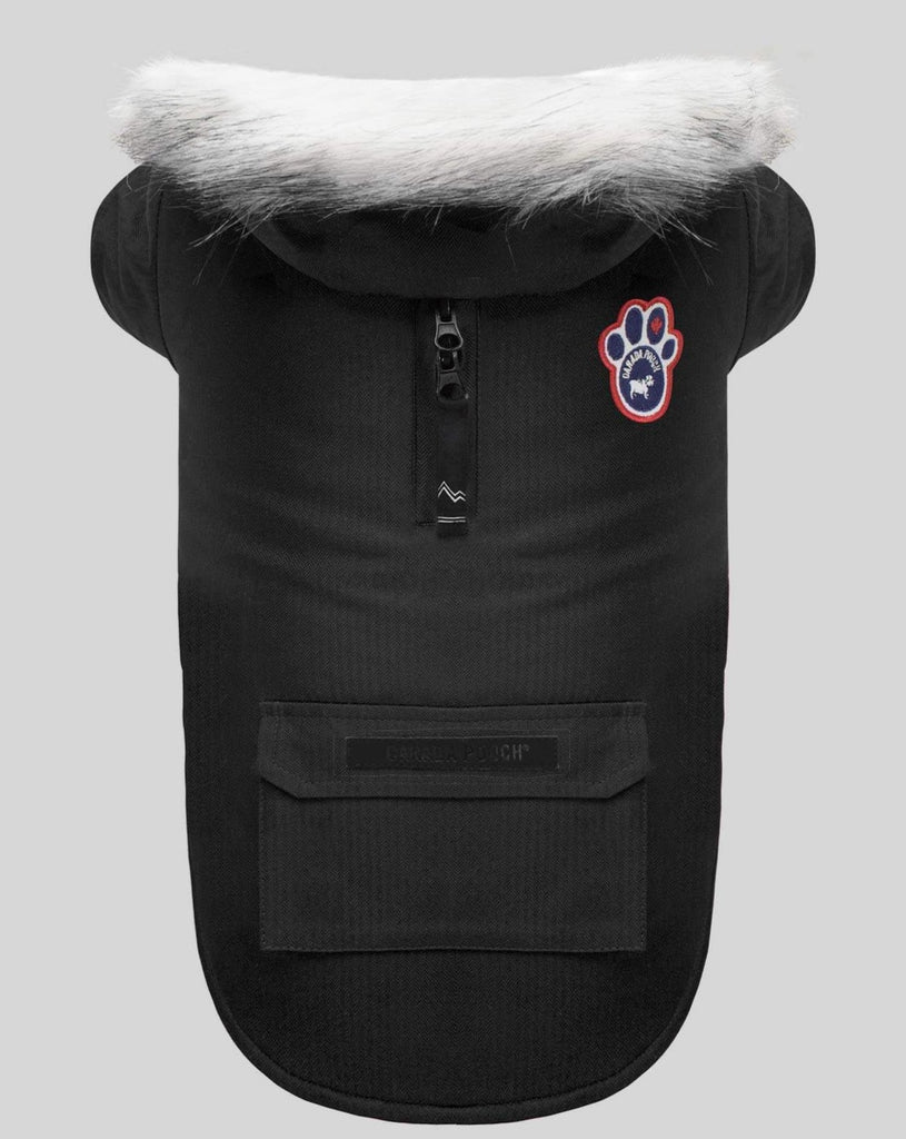 Winter Wilderness Dog Parka in Black (FINAL SALE) Wear CANADA POOCH   
