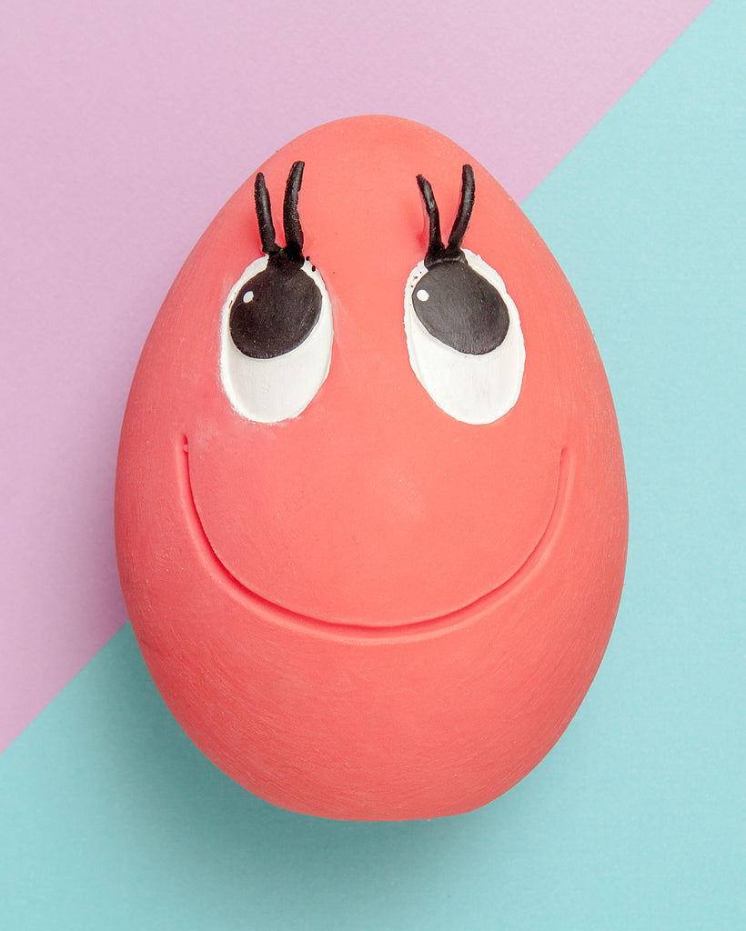 XL Squeaky Egg Toy in Pink Play LANCO TOYS   
