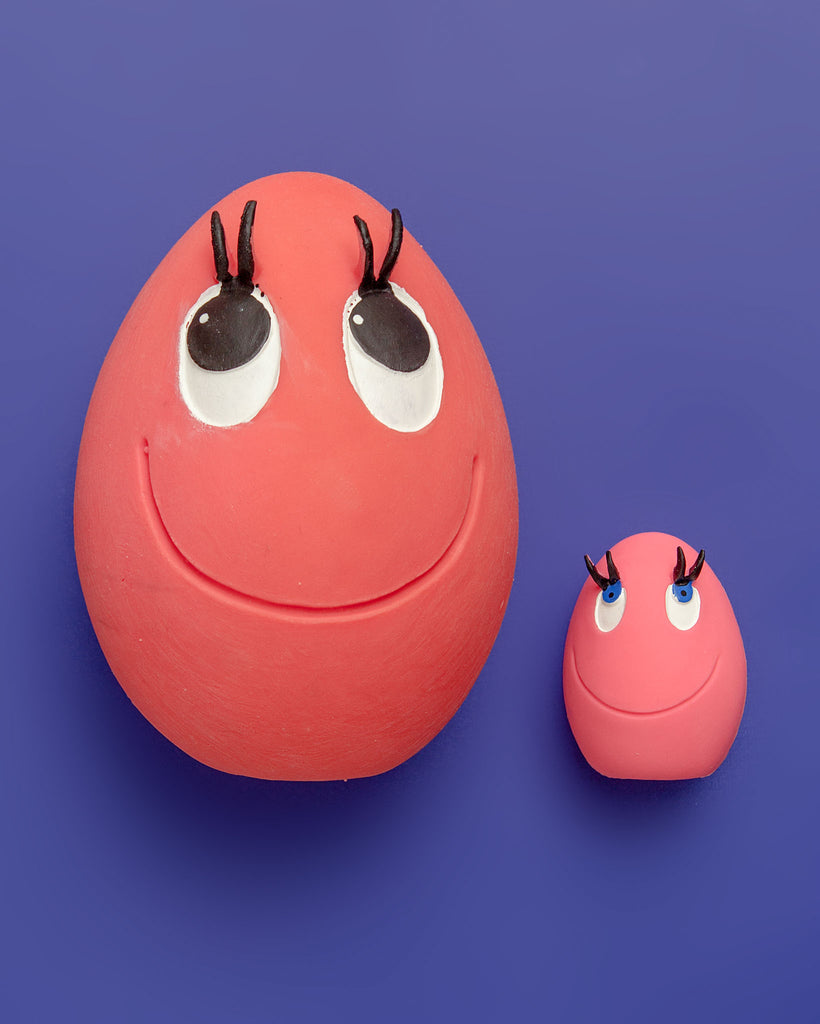 XL Squeaky Egg Toy in Pink Play LANCO TOYS   
