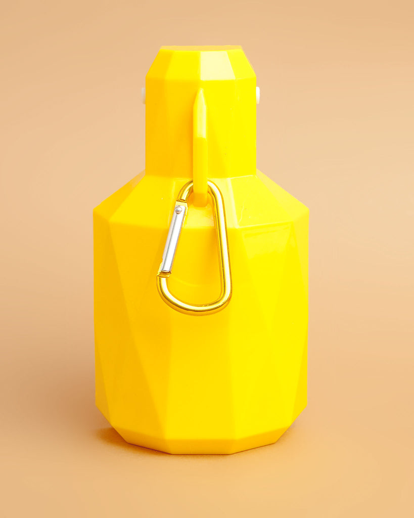 Dog Travel Water Bottle with Foldout Bowl in Yellow << FINAL SALE >> WALK GF PET   