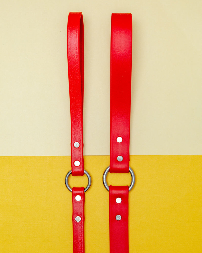 City Leash in Real Red (Made in the USA) WALK DOG & CO. COLLECTION   