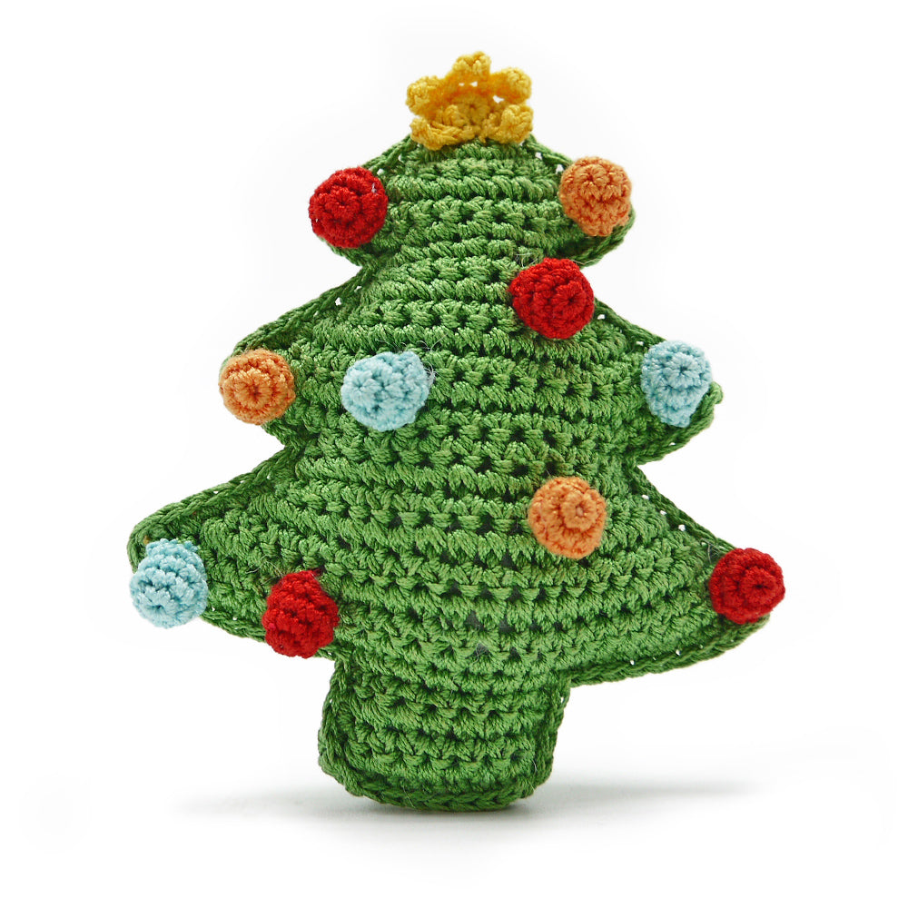 Christmas Tree Organic Knit Dog Toy PLAY DOGO   