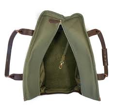 DJANGO | Waxed Canvas + Leather Pet Tote in Olive Carry DJANGO BRAND   