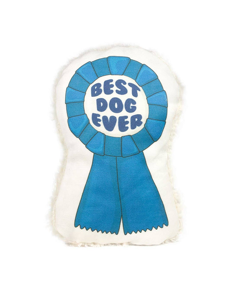 We are the Chompions Best Dog Ever Eco-Friendly Squeaky Dog Toy (Made in NYC) (FINAL SALE) Play DIRT & DOG HAIR   