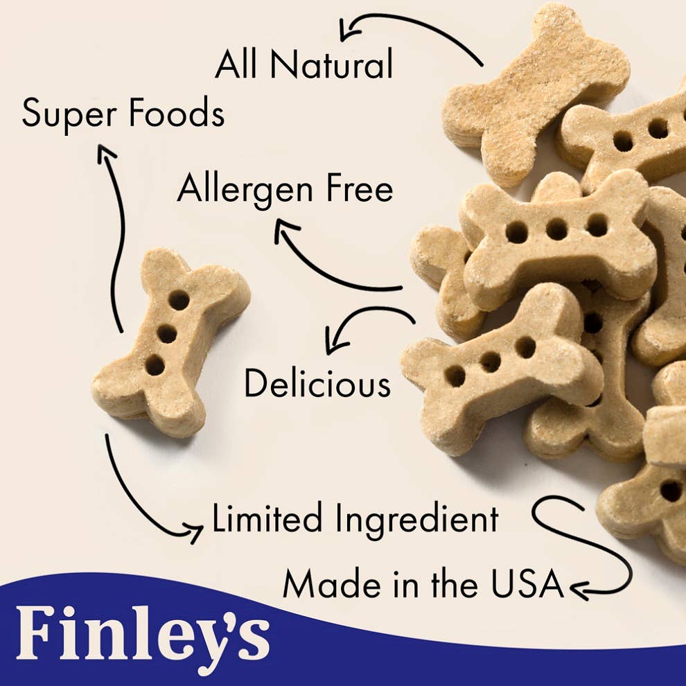 Peanut Butter & Pumpkin Crunchy Dog Biscuits Eat FINLEY'S BARKERY   