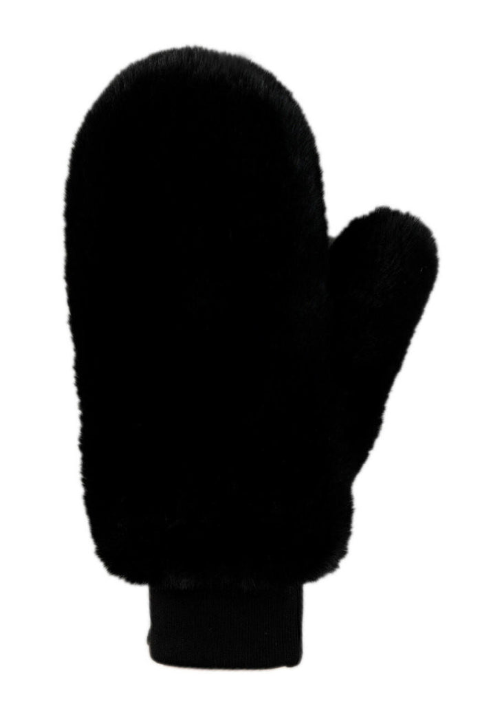 Le Mink Faux Fur Dog Walking Mittens in Black HOME FABULOUS FURS   