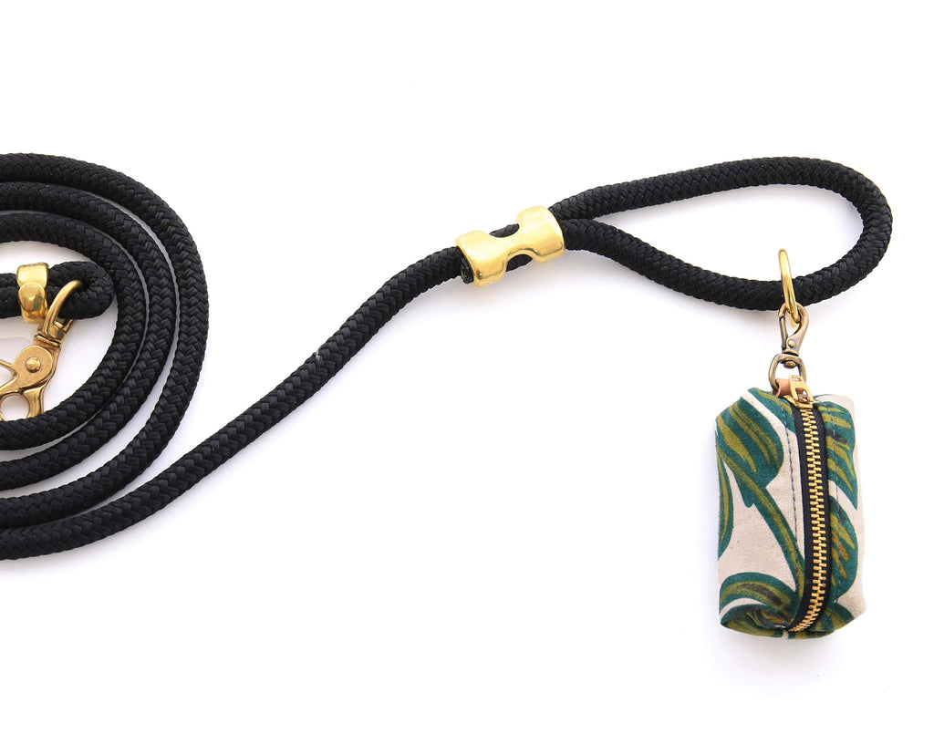 THE FOGGY DOG | Monstera Leaves Leash Bag Add-Ons THE FOGGY DOG   