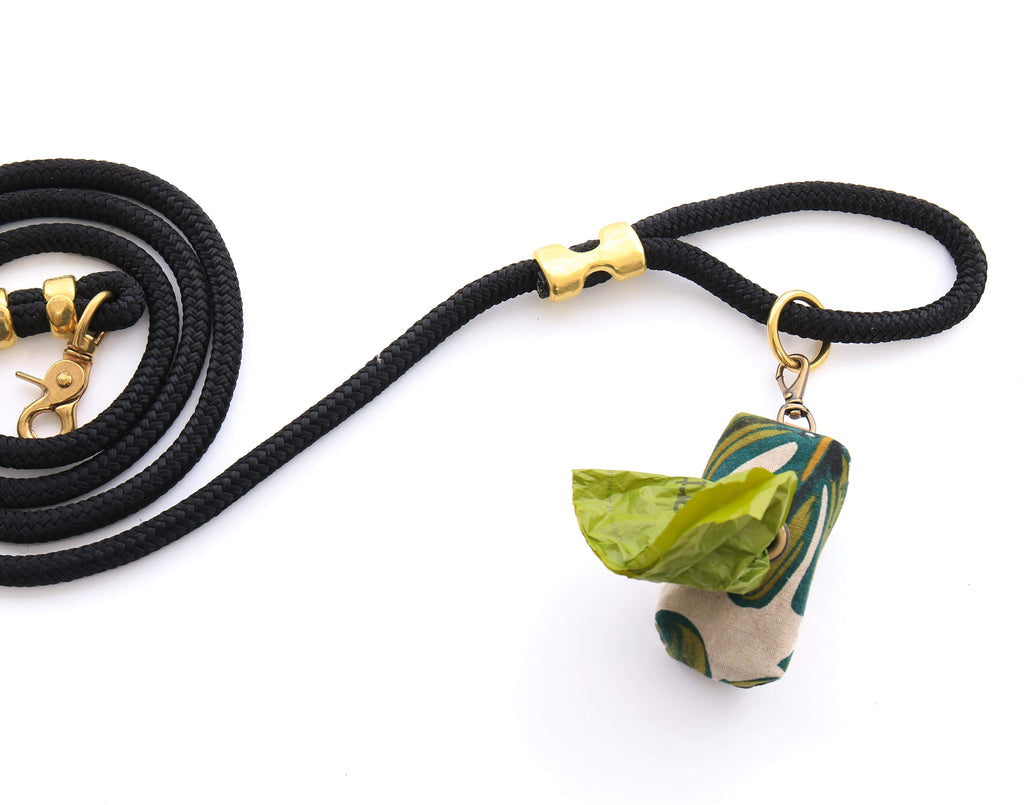 THE FOGGY DOG | Monstera Leaves Leash Bag Add-Ons THE FOGGY DOG   