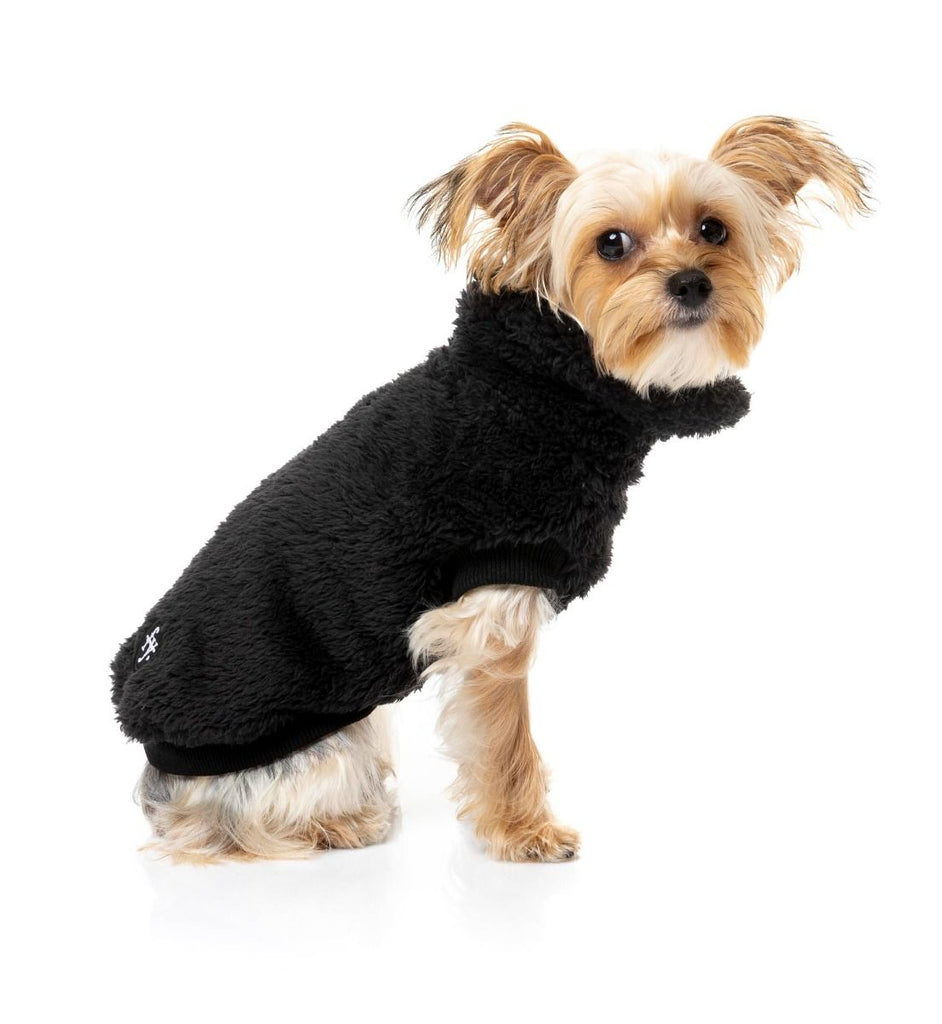 Turtle Teddy Dog Fleece in Black (FINAL SALE) Wear FUZZYARD   